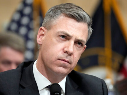 Rep. Jim Banks, R-Ind., questions witnesses during a hearing of a special House committee dedicated to countering China, on Capitol Hill, Tuesday, Feb. 28, 2023, in Washington. (AP Photo/Alex Brandon)