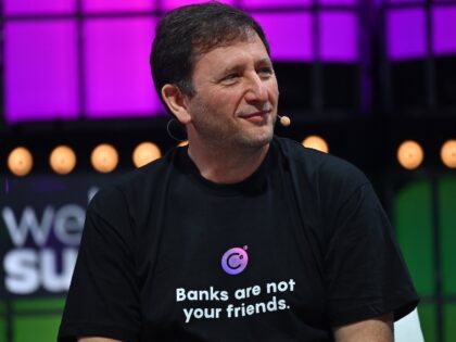 Lisbon , Portugal - 4 November 2021; Alex Mashinsky, Celcius, on Centre Stage during day three of Web Summit 2021 at the Altice Arena in Lisbon, Portugal. (Photo By Piaras Ó Mídheach/Sportsfile for Web Summit via Getty Images)