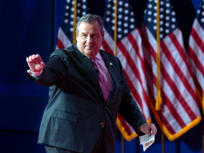 Republican presidential candidate former New Jersey Gov. Chris Christie waves to the audience during the Faith and Freedom Coalition Policy Conference in Washington, Friday, June 23, 2023. (AP Photo/Jose Luis Magana)