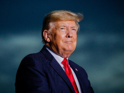 SARASOTA, FL - JULY 03: Former U.S. President Donald Trump arrives to hold a rally on July 3, 2021 in Sarasota, Florida. Co-sponsored by the Republican Party of Florida, the rally marks Trump's further support of the MAGA agenda and accomplishments of his administration. (Photo by Eva Marie Uzcategui/Getty Images)
