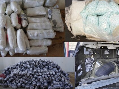CBP officers in Nogales seized more than 670K fentanyl pills in two shipments. (U.S. Customs and Border Protection/Nogales Port of Entry)