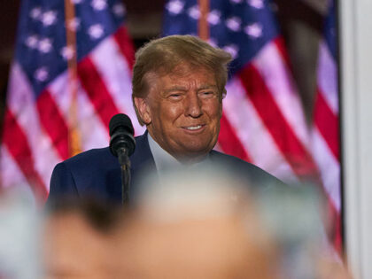 Former US President Donald Trump during an event at Trump National Golf Club in Bedminster, New Jersey, US, on Tuesday, June 13, 2023. Trump today pleaded not guilty in a Miami courtroom to federal charges he mishandled state secrets and immediately resumed rallying supporters behind his 2024 presidential bid. Photographer: …
