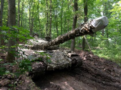 A tank from Ukraine's 3rd Independent Tank Iron Brigade is seen at a position near the front line in Kharkiv region, on June 15, 2023, amid the Russian invasion of Ukraine. Kyiv on June 15, 2023 reported progress in its counteroffensive on the eastern and southern fronts, despite contending with …