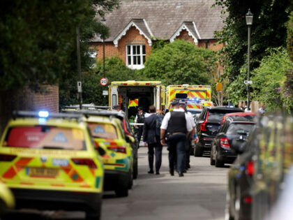 WIMBLEDON, ENGLAND - JULY 06: Police and emergency services attend the scene of a car crash at a school on July 06, 2023 in Wimbledon, England. A Land Rover has reportedly crashed into The Study Preparatory School on Camp Road in Wimbledon, injuring several people. Police are investigating. (Photo by …