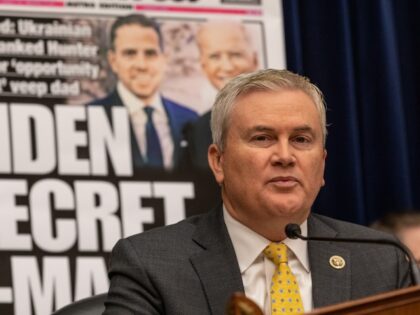 Representative James Comer, a Republican from Kentucky and chairman of the House Oversight and Accountability Committee, speaks during a hearing in Washington, DC, US, on Wednesday, Feb. 8, 2023. House Republicans plan to grill former Twitter executives over their alleged cooperation with the FBI to squelch the story of Hunter …