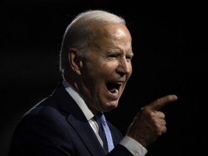 US President Joe Biden speaks at Independence National Historical Park in Philadelphia, Pennsylvania, US, on Thursday, Sept. 1, 2022. Biden is arguing that Donald Trump's supporters pose a threat to US democracy and the country's elections during an address billed as the "battle for the soul of the nation." Photographer: …