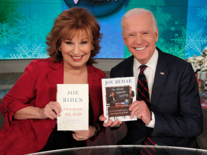 THE VIEW - Vice President Joe Biden is a guest on "The View," Wednesday, December 13, 2017 airing on the Walt Disney Television via Getty Images Television Network. (Photo by Lou Rocco/Disney General Entertainment Content via Getty Images) JOY BEHAR, VICE PRESIDENT JOE BIDEN