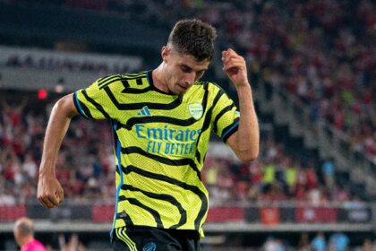Kai Havertz grabbed his first goal in an Arsenal shirt in Wednesday's 5-0 friendly win against the MLS All Stars in Washington D.C.