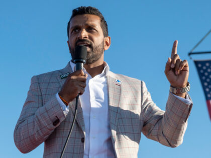 FILE - Kash Patel, former chief of staff for President Donald Trump, speaks at a rally in Minden, Nev., Oct. 8, 2022. Patel who has said he was present as Trump declassified broad categories of materials appeared before a federal grand jury Thursday, Nov. 3, after being given immunity for …