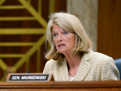 Sen. Lisa Murkowski, R-Alaska, questions Interior Secretary Haaland during a Senate Appropriations subcommittee hearing on the budget July 13, 2022, on Capitol Hill in Washington. Murkowski is seeking reelection to the U.S Senate in the Nov. 8, 2022 election. (AP Photo/Mariam Zuhaib, File)