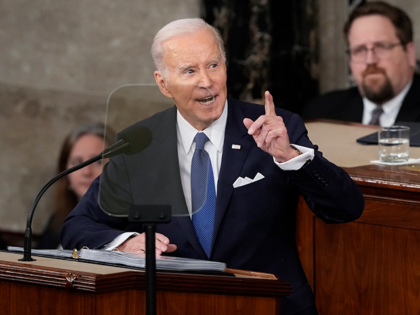 President Joe Biden delivers the State of the Union address to a joint session of Congress at the U.S. Capitol, Tuesday, Feb. 7, 2023, in Washington. (AP Photo/Susan Walsh)